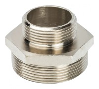 Ниппель НН переxодной 2"x1 1/4", никелированный Stout