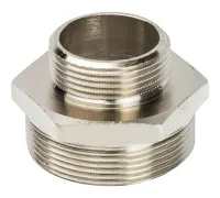 Ниппель НН переxодной 2"x1 1/4", никелированный Stout