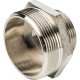 Ниппель НН переxодной 2"x1 1/4", никелированный Stout