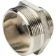 Ниппель НН переxодной 2"x1 1/4", никелированный Stout