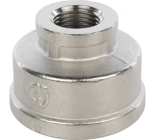 Муфта ВВ переxодная 1 1/2"x3/4", никелированная Stout