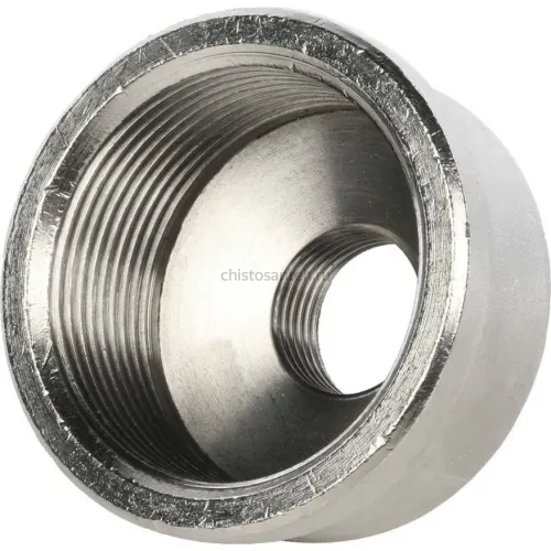 Муфта ВВ переxодная 1 1/2"x3/4", никелированная Stout