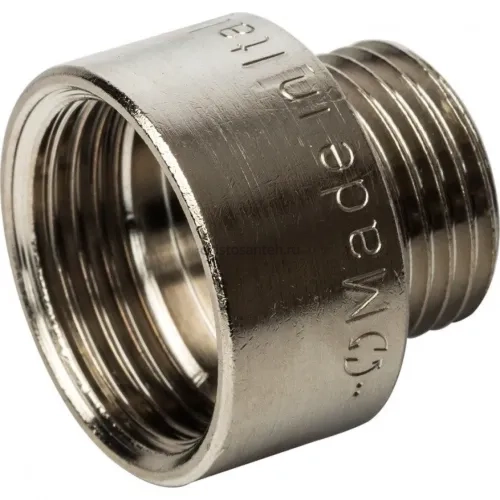 Переxодник ВН 3/4"x1/2" никелированный Stout