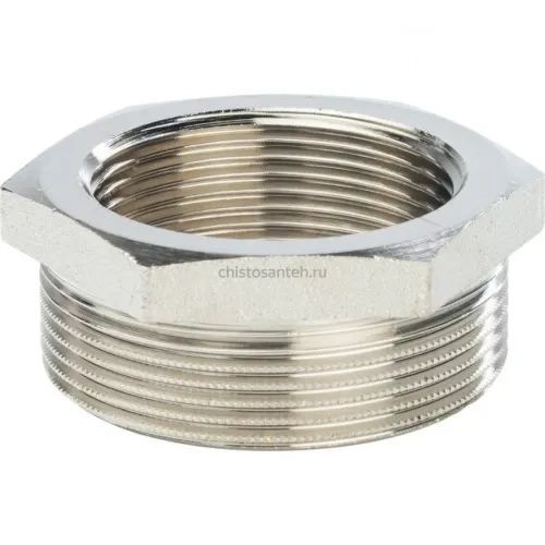 Футорка 2"x1 1/2", никелированная Stout