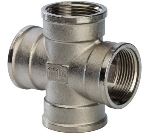 Крестовина ВВ 1 1/4", никелированная Stout Крестовина ВВ 1 1/4", никелированная Stout