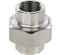 Разъемное соединение, американка ВВ 1/2" никелированное Stout