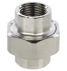 Разъемное соединение, американка ВВ 1/2" никелированное Stout