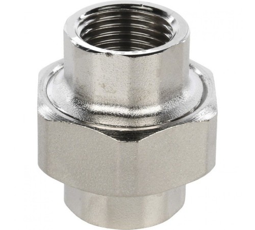 Разъемное соединение, американка ВВ 1/2" никелированное Stout