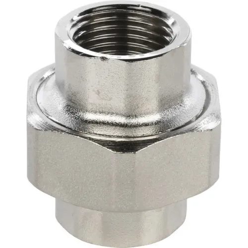 Разъемное соединение, американка ВВ 1/2" никелированное Stout