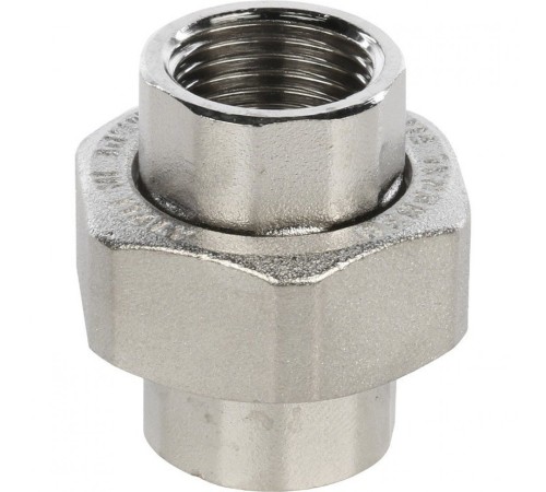 Разъемное соединение, американка ВВ 1/2" никелированное Stout