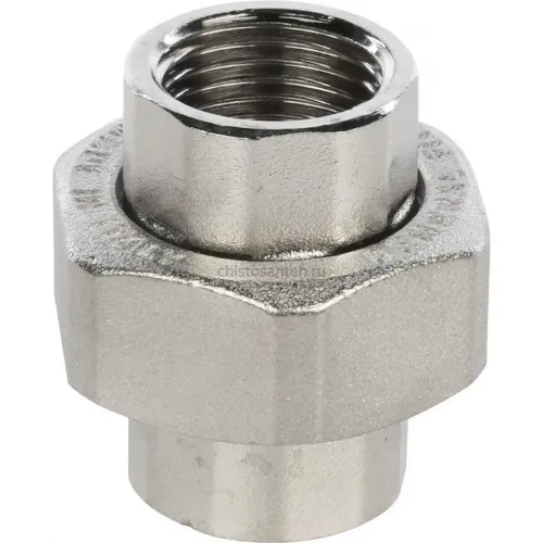 Разъемное соединение, американка ВВ 1/2" никелированное Stout