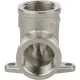 Угольник с креплением ВР 1/2" никелированный Stout