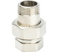 Разъемное соединение американка ВН 3/4" уплотнение под гайкой o-ring кольцо, никелированное Stout