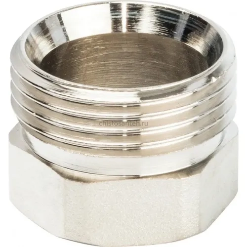 Разъемное соединение американка ВН 3/4" уплотнение под гайкой o-ring кольцо, никелированное Stout