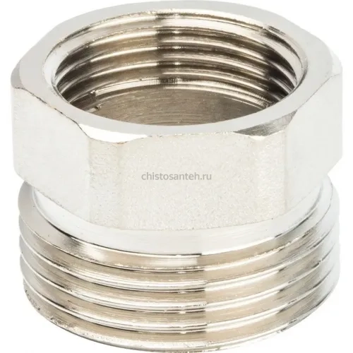 Разъемное соединение американка ВН 3/4" уплотнение под гайкой o-ring кольцо, никелированное Stout