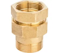 Разъемное соединение 1 1/4" американка ВН, уплотнение под гайкой по плоскости Stout