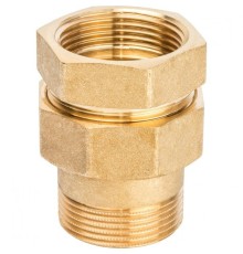 Разъемное соединение 1 1/4" американка ВН, уплотнение под гайкой по плоскости Stout