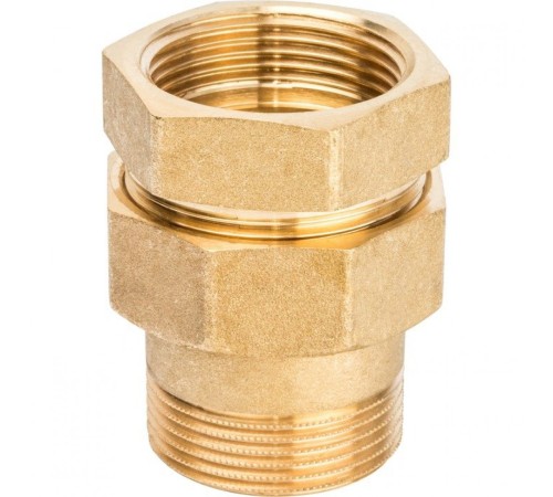 Разъемное соединение 1 1/4" американка ВН, уплотнение под гайкой по плоскости Stout