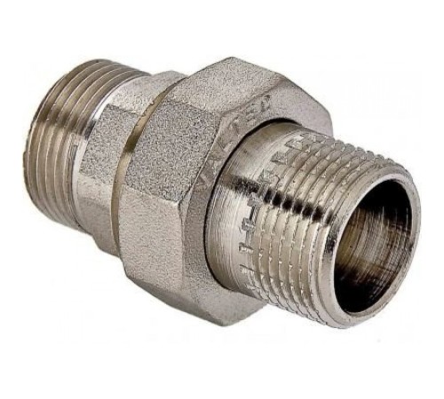 Разъемное соединение "американка" НН, уплотнение под гайкой o-ring кольцо 1/2", никелированное Stout