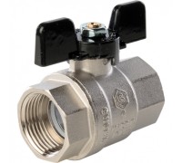 Кран шаровой полнопроходной ВР/ВР 1", ручка бабочка Stout