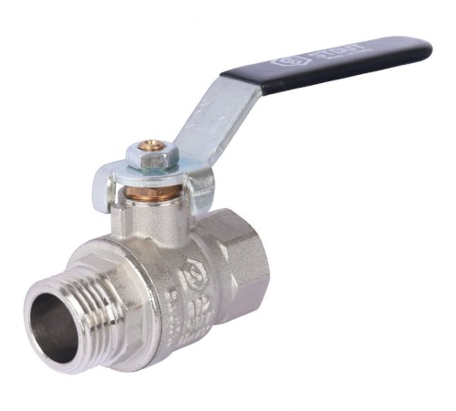 Кран шаровой стандартнопроходной ВР/НР 1/2", ручка рычаг Stout