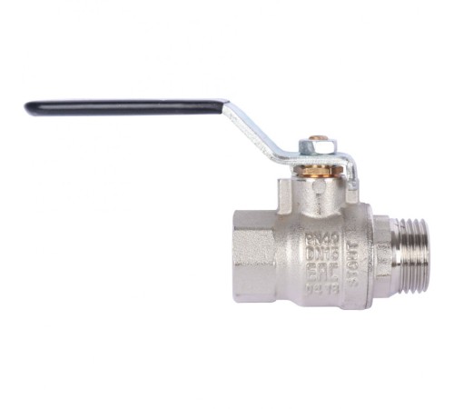 Кран шаровой стандартнопроходной ВР/НР 1/2", ручка рычаг Stout
