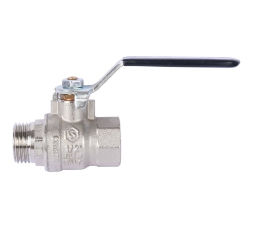 Кран шаровой стандартнопроходной ВР/НР 1/2", ручка рычаг Stout