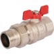 Кран шаровой полнопроходной ВР/НР 1 1/4" американка, ручка бабочка EPDM Stout