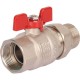 Кран шаровой полнопроходной ВР/НР 1 1/4" американка, ручка бабочка EPDM Stout