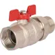 Кран шаровой полнопроходной ВР/НР 1 1/4" американка, ручка бабочка EPDM Stout