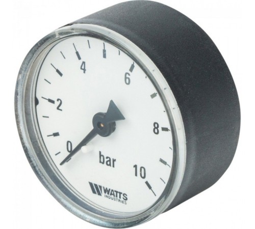Манометр аксиальный 50 мм 1/4", 0-10 бар Watts F+R100 Манометр аксиальный 50 мм 1/4", 0-10 бар Watts F+R100