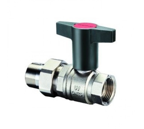 Кран шаровый Optibal 1" НГ с американкой маховик пластмассовый Oventrop Кран шаровый Optibal 1" НГ с американкой маховик пластмассовый Oventrop