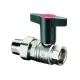 Кран шаровый Optibal 1" НГ с американкой маховик пластмассовый Oventrop