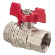 Кран шаровый 3/4" ВВ маховик из алюминия Optibal Oventrop