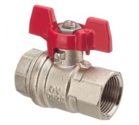 Кран шаровый 3/4" ВВ маховик из алюминия Optibal Oventrop