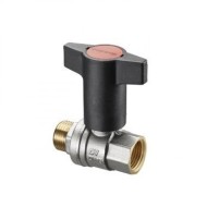 Кран шаровый 1/2" НВ маховик пластмассовый Optibal Oventrop