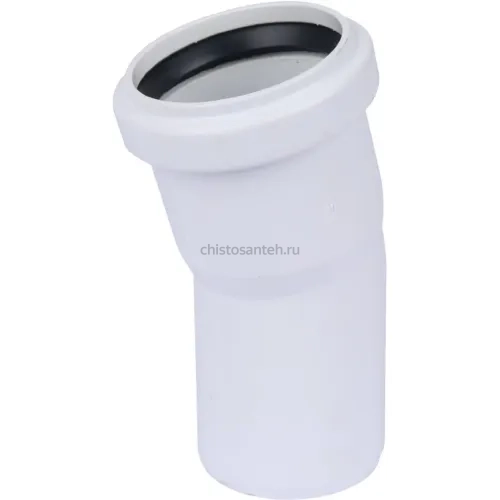 Отвод канализационный Raupiano Plus 50х15° REHAU (РЕХАУ - 11210941002)