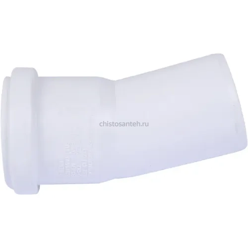 Отвод канализационный Raupiano Plus 50х15° REHAU (РЕХАУ - 11210941002)