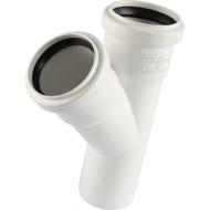 Тройник канализационный Raupiano Plus 50/50х45° REHAU (РЕХАУ - 11212341001)