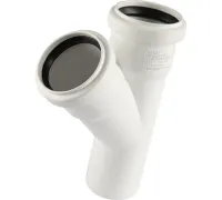Тройник канализационный Raupiano Plus 50/50х45° REHAU (РЕХАУ - 11212341001)