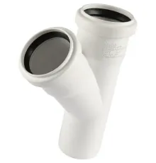 Тройник канализационный Raupiano Plus 50/50х45° REHAU (РЕХАУ - 11212341001)