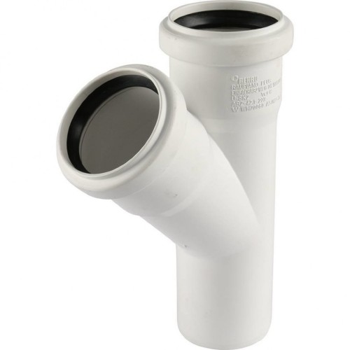 Тройник канализационный Raupiano Plus 50/50х45° REHAU (РЕХАУ - 11212341001)