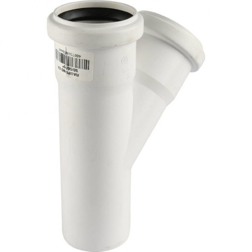 Тройник канализационный Raupiano Plus 50/50х45° REHAU (РЕХАУ - 11212341001)