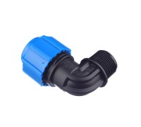 Уголок с наружной резьбой 20x3/4" ПНД Политэк