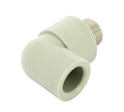 Угольник PPR с наружной резьбой 20x3/4" FV-Plast Угольник PPR с наружной резьбой 20x3/4" FV-Plast