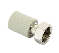 Переходник с накидной гайкой и вварным латунным патрубком PPR 20х3/4" FV-Plast