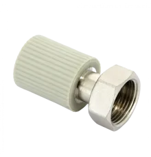 Переходник с накидной гайкой и вварным латунным патрубком PPR 20х3/4" FV-Plast