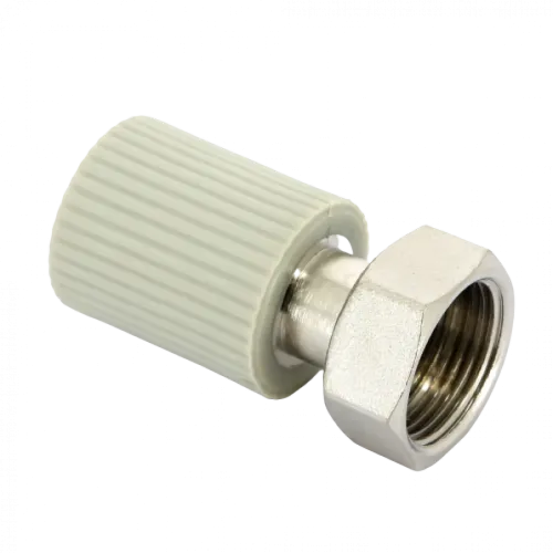 Переходник с накидной гайкой и вварным латунным патрубком PPR 20х3/4" FV-Plast
