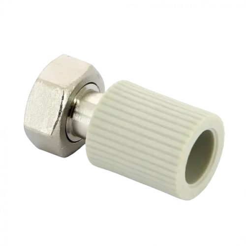 Переходник с накидной гайкой и вварным латунным патрубком PPR 20х3/4" FV-Plast