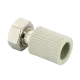 Переходник с накидной гайкой и вварным латунным патрубком PPR 20х3/4" FV-Plast